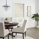 Eclipse Carlton Damask Blackout Cordless Lined Window Roman Shade for Living Room, 35 in x 64 in, Champagne