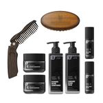 Ultimate Beard Growth Kit for Men by The Beard Struggle - Balm, Butter, Brush, Comb, Oil, Wash, & Conditioner for Moisturizing Beard - Aesir's Triumph, Platinum Collection