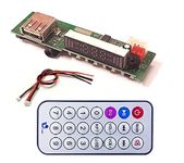 ESPtronics Bluetooth fm USB aux Card mp3 Stereo Audio Player DIY kit with Connecting Wires Speaker