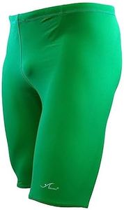 Adoretex Boy’s and Men’s Pro Athletic Solid Swim Jammers, Competition Practice Training Swimsuit for Kids and Adults (MJ001) - Kelly Green - 30