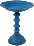 Sunnydaze Backyard Beauty Metal Bird Bath with UV-Resistant Finish - Cast Aluminum - Blue Patina - 14.5"