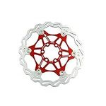 Snail Bike Bicycle Disc Brake Rotor Floating MTB Rotors 160mm (Red)