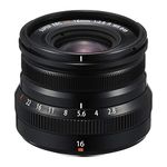 Fujifilm Fujinon Prime Lens XF16mm F2.8 R WR, Ultra-Wide Lens for Fujifilm X Mount Cameras, Black