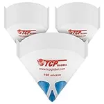 TCP Global 250 Pack of Paint Strainers with Fine 190 Micron Filter Tips - Premium Pure Blue Ultra-Flow Blue Nylon Mesh - Cone Paint Filter Screen