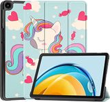 YIMICO Case For Huawei MatePad SE 10.4 inch (2022), Multi-Viewing Angles, PU Leather Cover with Auto Sleep Wake Feature, Slim Flip Shell Case for Huawei MatePad SE 10.4 inch (2022) (Unicorn)