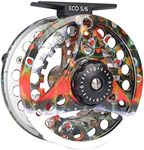 MAXIMUMCATCH Maxcatch ECO Fly Reel Large Arbor with Diecast Aluminum Body Fly Fishing Reel(3/4wt 5/6wt 7/8wt) (ECO reel (Brook Trout), 5/6 weight)