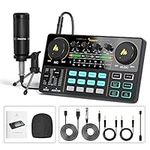 MAONO Podcast Equipment Bundle Audio mixer All-in-One Podcast Production Studio with 3.5mm Microphone for Live Streaming, Podcast Recording, PC, Smartphone, DJ MaonoCaster Lite (AU-AM200-S1)