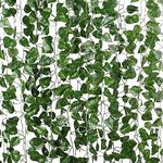 vrct Artificial Garlands Hanging Leaves Greenery Vine Creeper Plants (Green, Set Of 6,8 Feet Each)