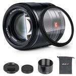 VILTROX 56mm F1.4 f/1.4 EF-M Mount Large Aperture Autofocus Portrait APS-C Prime Lens for Canon EOS M Cameras M10 M100 M200 M3 M5 M50 M50II M6 M6II- Black