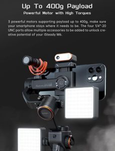 hohem iSteady M6 3-Axis Smartphone Gimbal – Magnetic Light, OLED Display