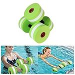 ZZM Foam Dumbbells, Water Aerobics Dumbbell Sports Aquatic Exercise Dumbbells Water Barbells Hand Bars Swimming Training Fitness Equipment 2PCS