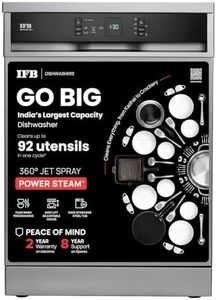 IFB 15 Place Settings with DeepClean® Technology Freestanding Dishwasher (Neptune VX15, Dark Silver, 70° Hot Water Wash with Hygienic Steam Drying, Perfect for Indian Utensils)