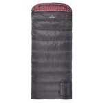 TETON Sports Celsius XXL Sleeping Bag; Great for Family Camping; Free Compression Sack, gray