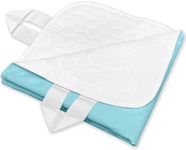 RMS Ultra Soft 4-Layer Washable and Reusable Incontinence Bed Underpads, 34"X36" with Four Handles