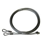 Garage Door Cables 1/8" Pair Torsion Spring (7ft, 8ft, 9ft, 10ft,11ft,12ft) (9 ft. Tall Door)