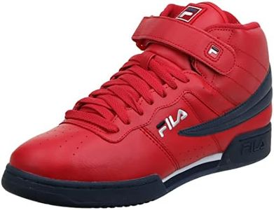 Fila Men's f-13v Lea/Syn Fashion Sneaker, Fila Red/Fila Navy/White, 11.5 M US