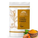 Ausha Lakadong Turmeric Powder 500g - Curcumin 8-9% - Double Strength Tumeric - Lab Tested - Use in Cooking, Turmeric Shot, Smoothies, Turmeric Latte