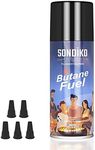 Sondiko Butane Refill, 175 ml, Butane Fuel Refill, Lighter Fluid Refill Canister, Butane Refill for Torch Lighter, Butane Torch, Kitchen Blow Torch(1 Can)