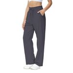 HMIYA Sweat Pants Women Sweatpants Woman Womens Cotton Jogging Pants Casual Long Yoga Sport Pants Straight Leg with Pockets Dark Grey S