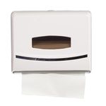 Dhwani Enterprise Multi Fold Paper Towel Dispenser 2Pkt U Shape Wall Mount Tissue Holder for Home Office Counterpart and Restroom Business Commercial use Tissue Dispenser (White)