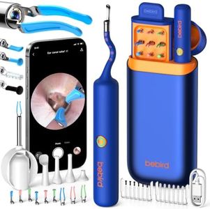 Bebird Max Ear Cleaner with Camera, IP67 HD Ear Otoscope for Wax Removal | FSA/HSA Eligible, Anti-fog, Clear, Steady Views in Narrow Ear Canals: 12 LEDs, Slim 3.6mm Tip, Stable 5G WiFi, 80-min Runtime