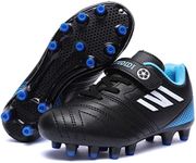 Kids Football Boots Size 12.5 Boys Football Athletics Shoes Girls Breatheable Trainers Unisex Teenager Sneakers Non Slip Summer Running Shoes Sports Shoes for Indoor Outdoor Black