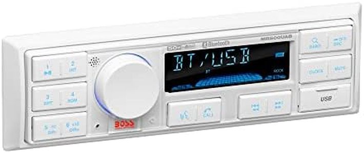 BOSS Audio Systems MR500UAB Marine Radio Receiver Bluetooth Audio Streaming and Hands-Free Calling