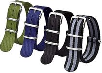 Ritche 20mm Nylon Straps Nylon Watch Bands Compatible with Timex Weekender Watch for Men Women (4 Packs)