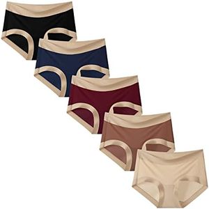 INNERSY Women's Quick Dry Light Panties Workout & Travel Underwear 5-Pack(Chocolate Brownie,Medium)