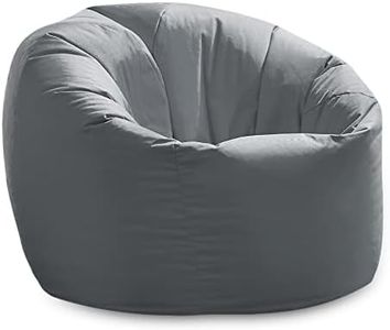 X-L Beanbag Chair Grey Water resistant Bean bags for indoor and Outdoor Use make Great Garden Seats