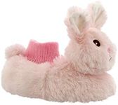 Yankee Toy Box Plush Animal Toddler Boys Girls Sock Top Slippers (7-8 M US Toddler, Bunny Pink)