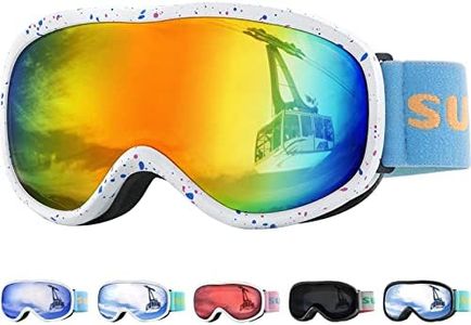 Supertrip Kids Ski Goggles, Anti-Fog Snow Snowboard Goggles for Kids Boys Grils Youth Age 5-15