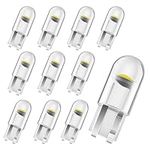 T10 Width Indicator Light,10PCS T10 LED Bulbs,12V License Plate Light High Brightness W5W Integrated Reading Light,LED Car Light Bulb White Indoor Dome Map Door Light,Car Light Tail Bulb