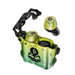 GravaStar Sirius Earbuds 3 Headset Modes Wireless Bluetooth Earbuds Mechanical Design True Wireless Stereo Zinc Alloy Charging Case Earphones Wireless Bluetooth(Neon Green)