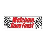 Creative Converting Checkered Large Banner-1 Pc, Welcome Race Fans, One Size