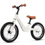 Hello-5ive 14" Kids Balance Bike for 3,4,5,6 Year Old Boys and Girls, Air Tires with Magnesium Alloy Frame, Lightweight No Pedal Toddler Training Bicycle (White)