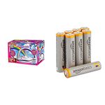 Brainstorm Toys My Very Own Rainbow Night Light Projector & Amazon Basics AAA Performance Alkaline Batteries [Pack of 8] - Packaging May Vary