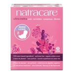Natracare Ultra Extra Pads with Wings | Long/Night Pads | Pack of 8 X 3