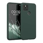 kwmobile Case Compatible with Google Pixel 5 Case - Slim Protective TPU Silicone Phone Cover - Moss Green