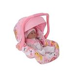 BabyBoo Dolls Car Seat | Comfort Carry Along Chair | Baby Doll Travel Car Seat With Storage | Integrated Strap Fits Dolls up to 45cm | Prams, Pushchairs and Dolls Accessories | Ages 3+