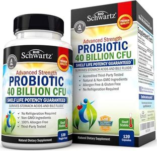 Daily Probiotic Supplement 40 Billion CFU - Gut Health Complex with Astragalus and Lactobacillus Acidophilus Probiotic for Women and Men - Shelf Stable Pre and Probiotics for Digestive Health 120 ct