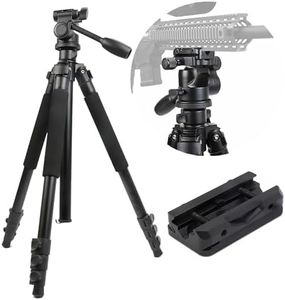 Aluminum Rifle Tripod Shooting Stick Gun Rest Stand Compatible with Picatinny Handguards for Hunting & Shooting Max Load 33lbs, 19-71 Inches