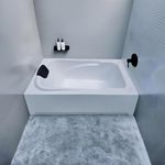MADONNA Bonn 4.5 Feet Acrylic Portable Freestanding Bathtub (with Headrest) - White