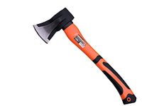 Edward Tools Wood Splitting Maul 17” - 3 lb. Axe and Sledge Combined - Forged Steel Head Hand Axe - Splitting Axe Splits Wood Better Than Camp Axe or Hatchet - Kindling Splitter - Rubber Sheath