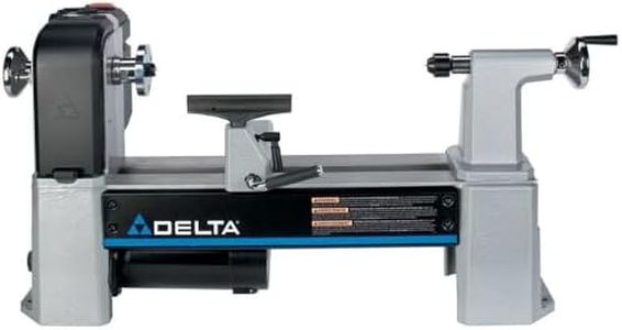 Delta Industrial 46-460 12-1/2-inch Variable-Speed MIDI Lathe, Gray