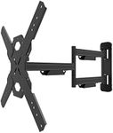 Kanto PS400SG Stainless Steel Outdoor Full Motion TV Mount for 30" to 70" TVs Up to 88 lb (39 kg) | Stainless Steel Arms | Integrated Cable Management | Low Profile | 27.6" Extension | Black