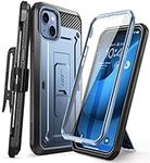 SupCase Outdoor Case for iPhone 14 / iPhone 13 (6.1 Inch) Mobile Phone Case 360 Degree Case Bumper Protective Cover [Unicorn Beetle Pro] with Screen Protector 2022 Edition (Blue)