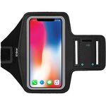 i2 Gear Cell Phone Armband Case for iPhone 12, 11, X, 8, 7, 6, 6S, SE, Galaxy S10, S9, S8, S7 Medium - Black