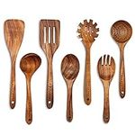 Wooden Spoons for Cooking,7Pcs Wood