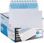 #6 3/4 Security Tinted Self-Seal Envelopes - No Window, EnveGuard, Size 3-5/8 X 6-1/2 Inches - White - 24 LB (34300)